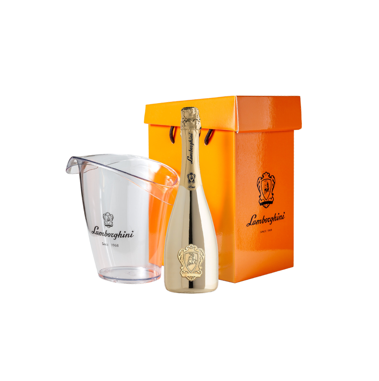 Coffret Lamborghini Sceau à glace Brut Gold