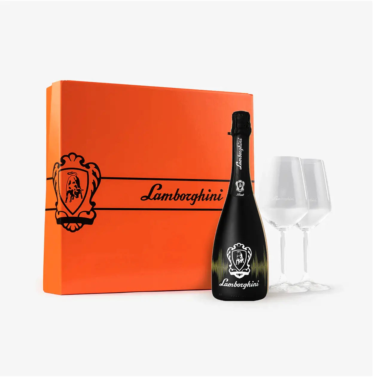 Coffret Lamborghini Brut DJ 75cl + 2 verres